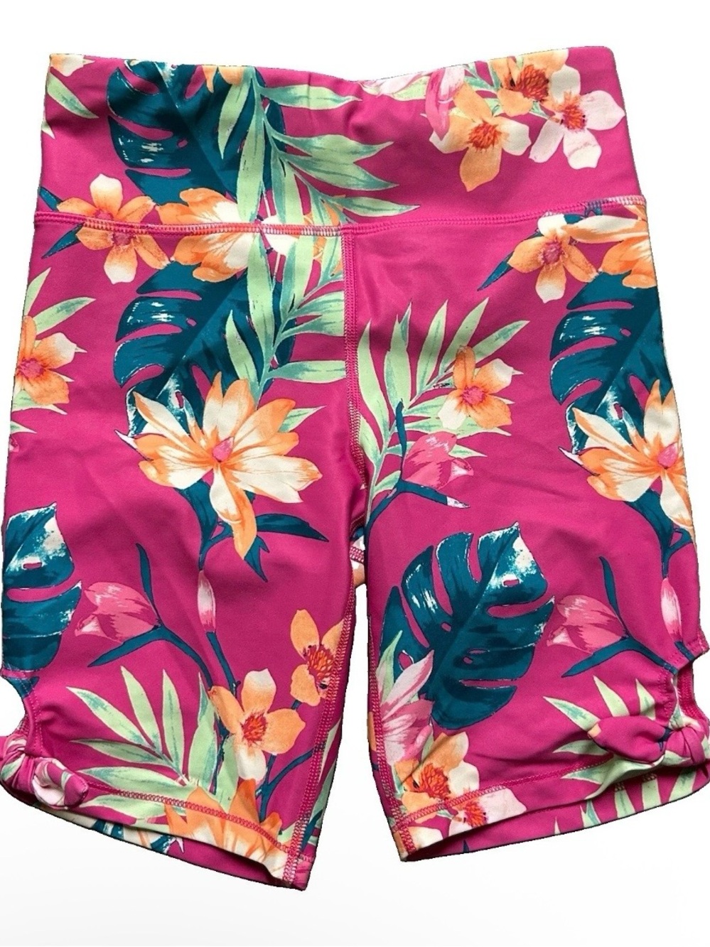 Girl’s Old Navy Active Power Soft Floral Biker Shorts Size Large (10/12)
